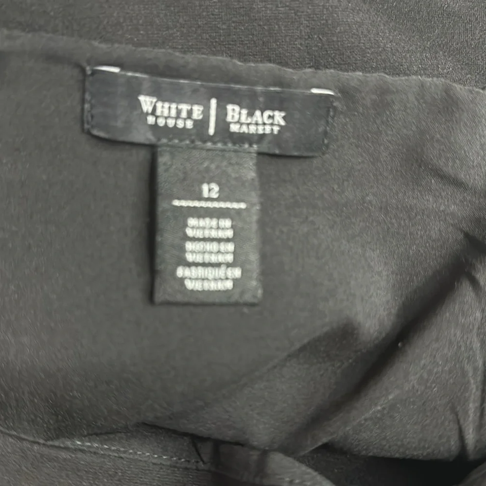 WHBM Black Women's Straight Pencil Skirt Size 12 - Picture 4 of 5